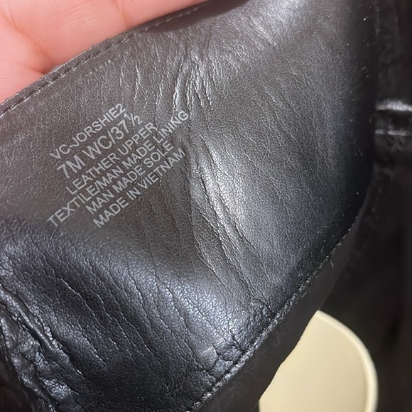 Vince Camuto Jorshie2 Wide Calf Tall Black Leather Boots Size 7M (EU 37.5) - Picture 13 of 15